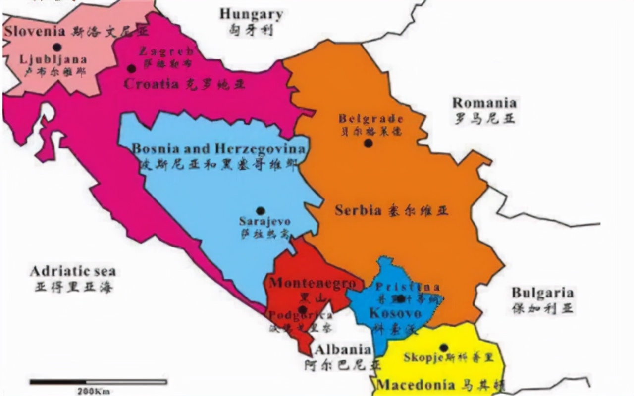 塞爾維亞、黑山、波黑和南斯拉夫，這幾個國家在地理上是什麼關係？他們的歷史淵源又是什麼？ - GetIt01